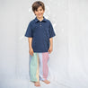 Long Pant Pinza Ecru Multicolor Stripes