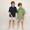 Short Pant Sky Blue mini checkered