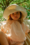 Carmen crop blouse Bellini linen