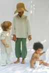 Wide long pant Elm Green