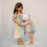 Lace Romper Multicolor Stripes