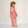 Bettina Summer Blouse Red and Pink Stripes