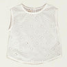 Lily Top White Embroidered
