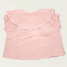 Lapel Collar Blouse Short Pink Melange