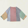 Kimono Blouse Multicolor Stripes