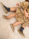 Gold Glitter Ballerina shoes