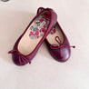 Burgundy Leather Girl Toreritas Shoes