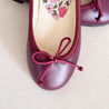 Burgundy Leather Girl Toreritas Shoes
