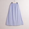 Long Skirt Blue Stripes Woman