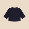 Kimono Blouse Terry Knit Navy