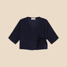 Kimono Blouse Terry Knit Navy