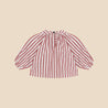 Globito Baby Blouse Stripes Bordeaux