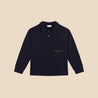 Polo Long Navy Knit
