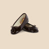 Brown Patent Leather Girl Toreritas Shoes