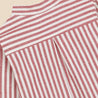Mao Shirt Stripes Bordeaux
