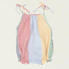 Lace Romper Multicolor Stripes