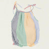 Lace Romper Multicolor Stripes