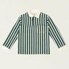 Polo Long Grass Green Stripes