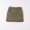 MINI SKIRT Army green quilt