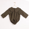 Baby Laper collar Body green houndstooth