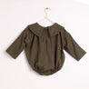 Baby Laper collar Body green houndstooth