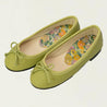 Matcha Green Leather Girl Toreritas Shoes