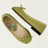 Matcha Green Leather Girl Toreritas Shoes