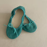 Ballerina shoes Turquoise suede