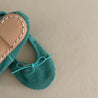 Ballerina shoes Turquoise suede