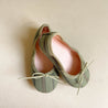 Ballerina shoes Green ribbons