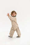 Long pant pinza Beige muslin